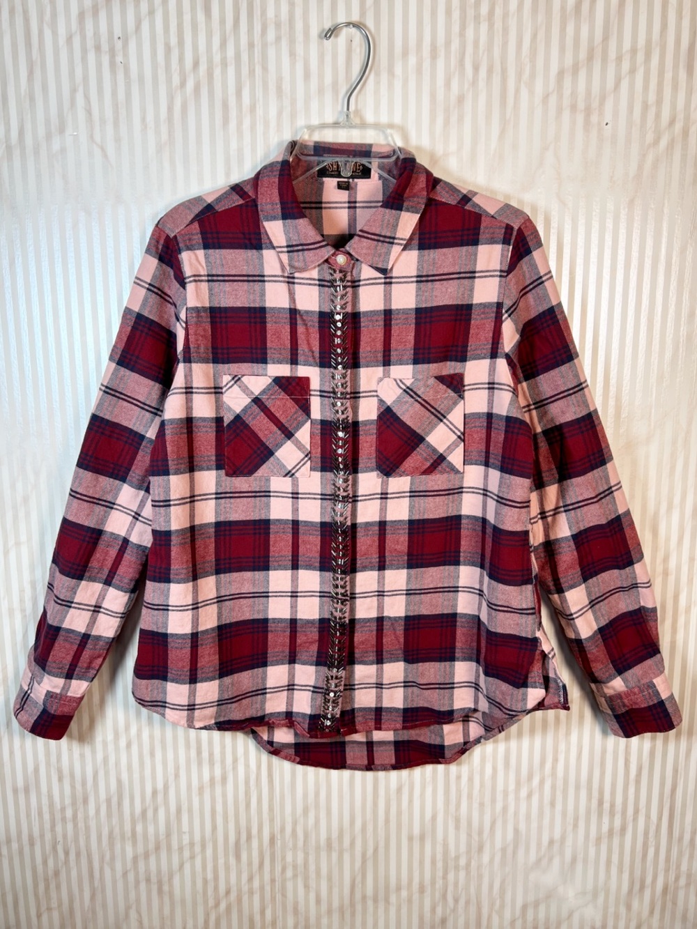 Shyanne Embellished Flannel Shirt - Picture 2 of 8